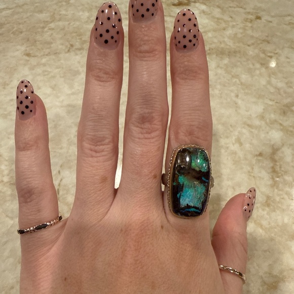 Jamie Joseph boulder opal ring - Picture 2 of 5